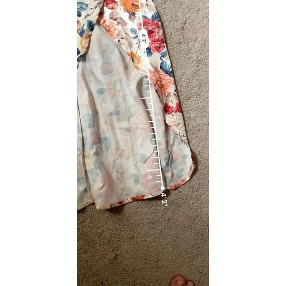 SHEIN Women's Floral Print Spaghetti Strap Midi Dress Multicolor L - Picture 5 of 16